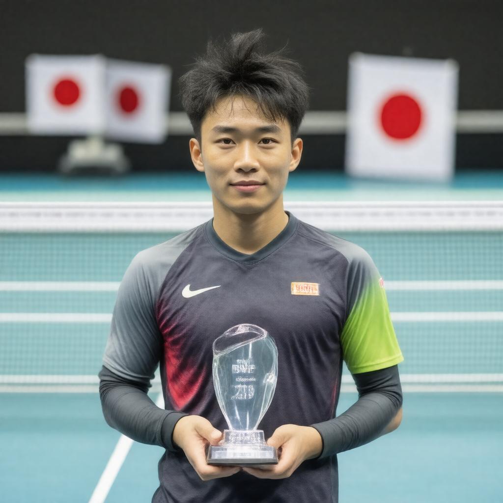 Click to view larger image AI-created image of BWF Best Male Player of the Year 2019
