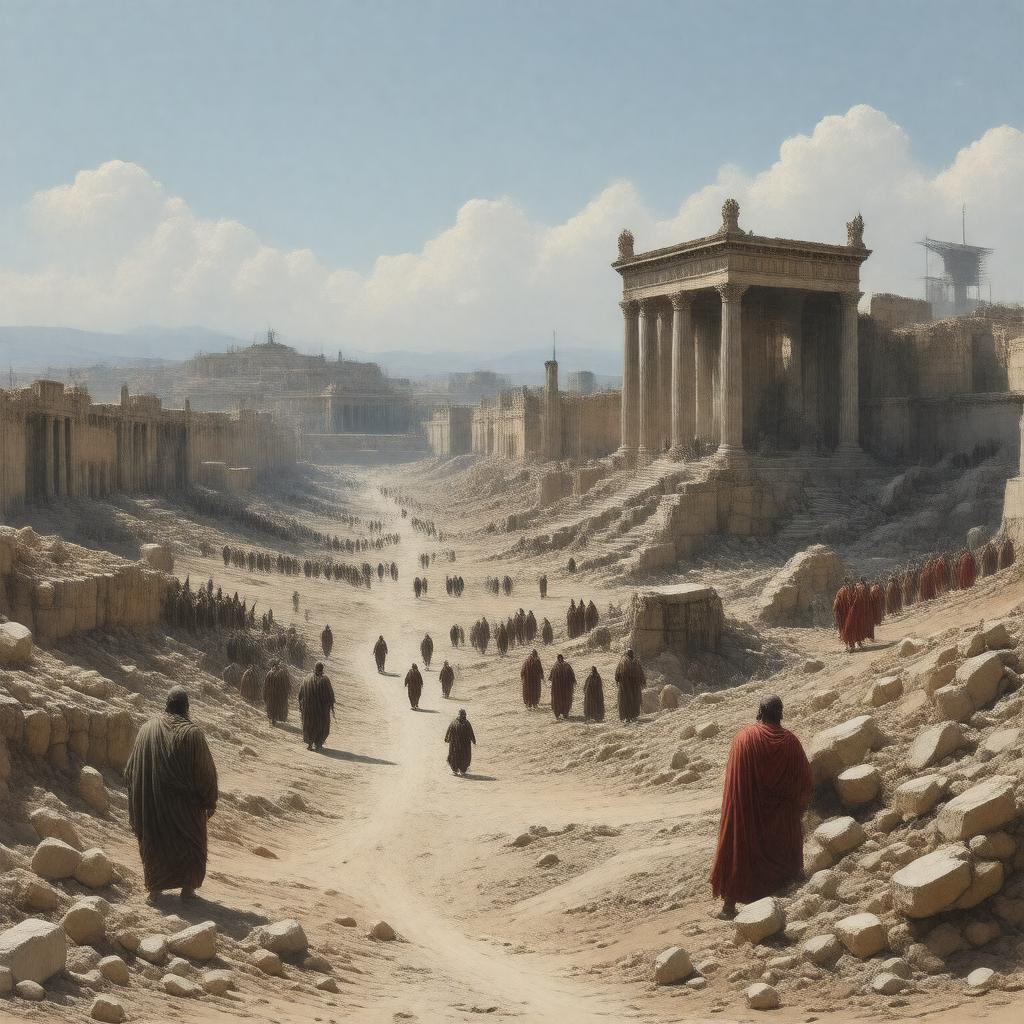AI-created image of Babylonian Exile