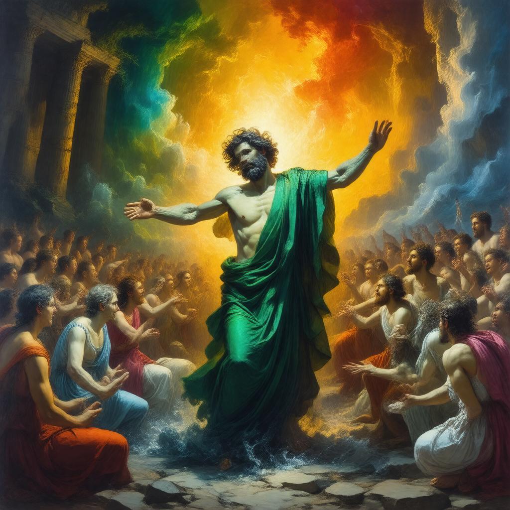 AI-created image of Bacchai (opera)