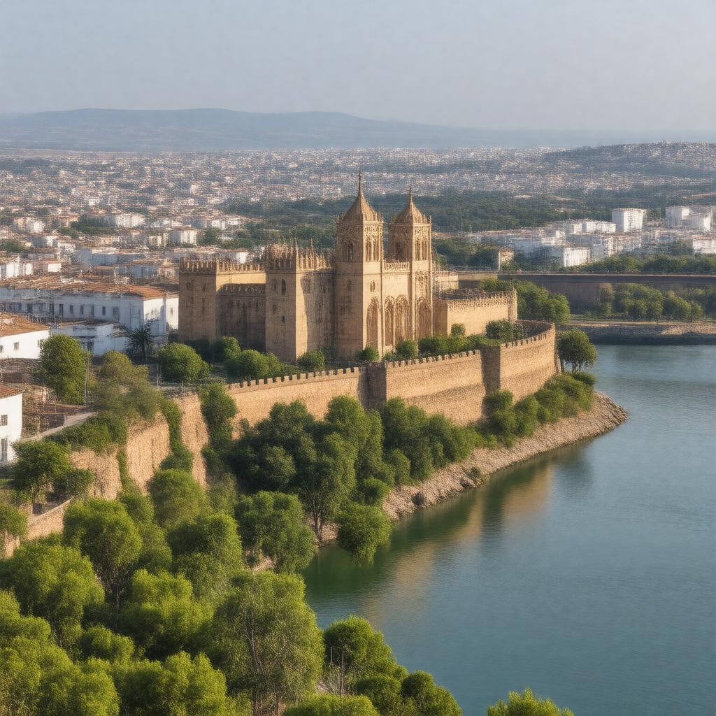 AI-created image of Badajoz