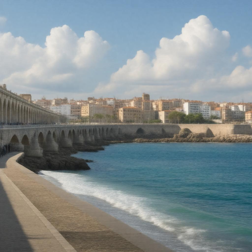 AI-created image of Badalona, Spain