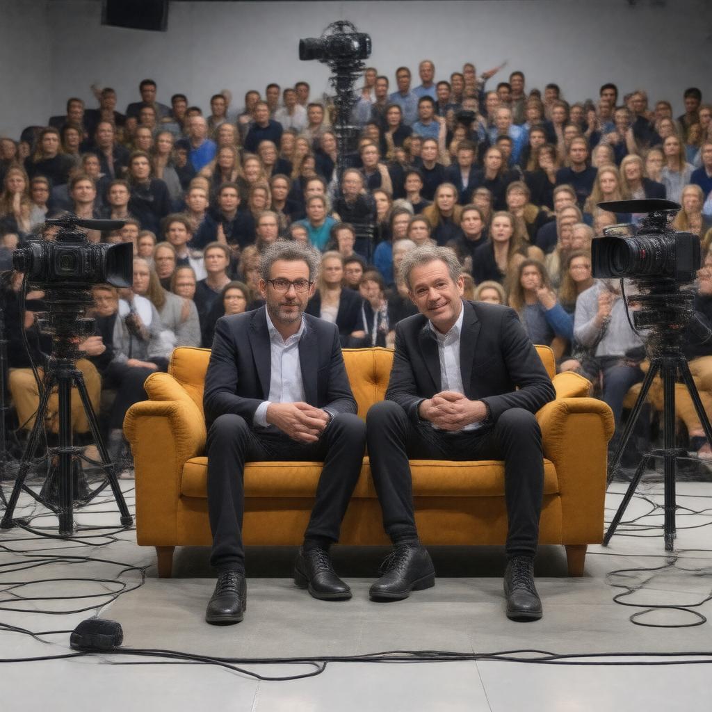 Click to view larger image AI-created image of Baddiel and Skinner Unplanned