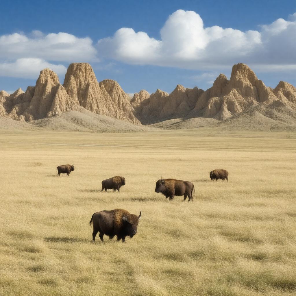AI-created image of Badlands National Park