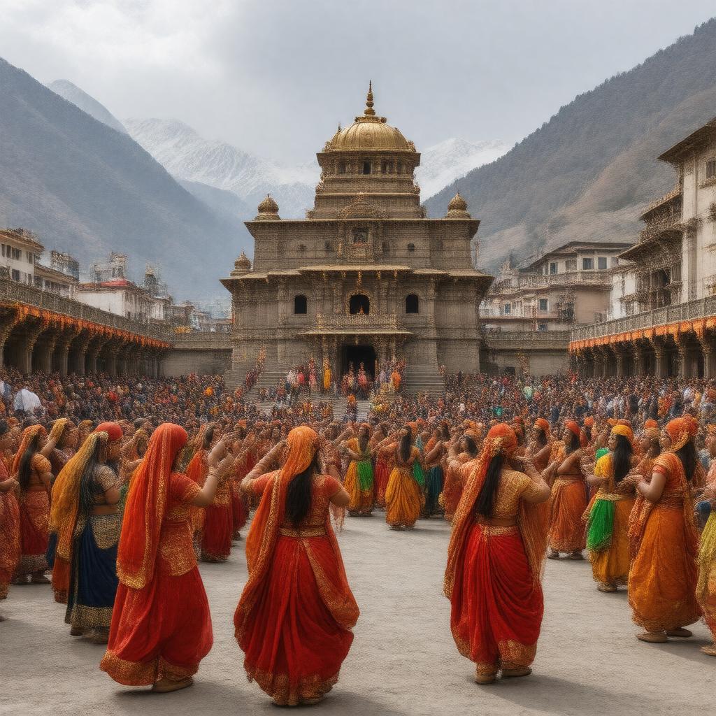 AI-created image of Badri-Kedar Festival