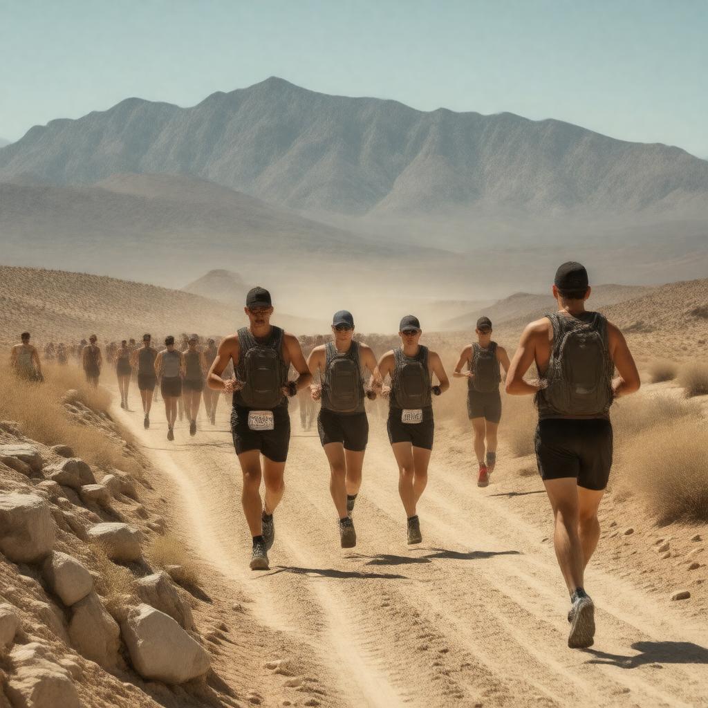 AI-created image of Badwater Ultramarathon