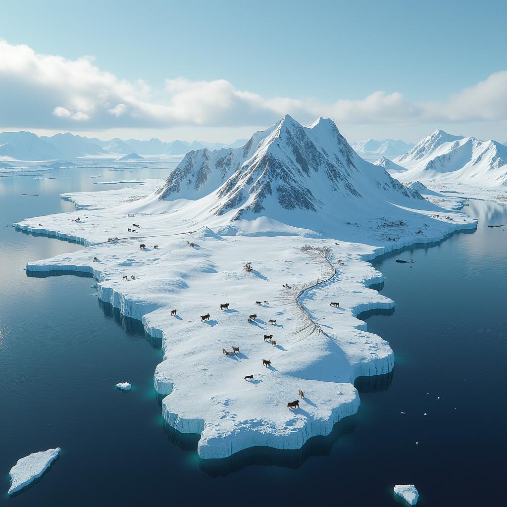AI-created image of Baffin Island