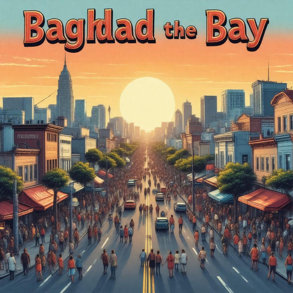 AI-created image of Baghdad by the Bay
