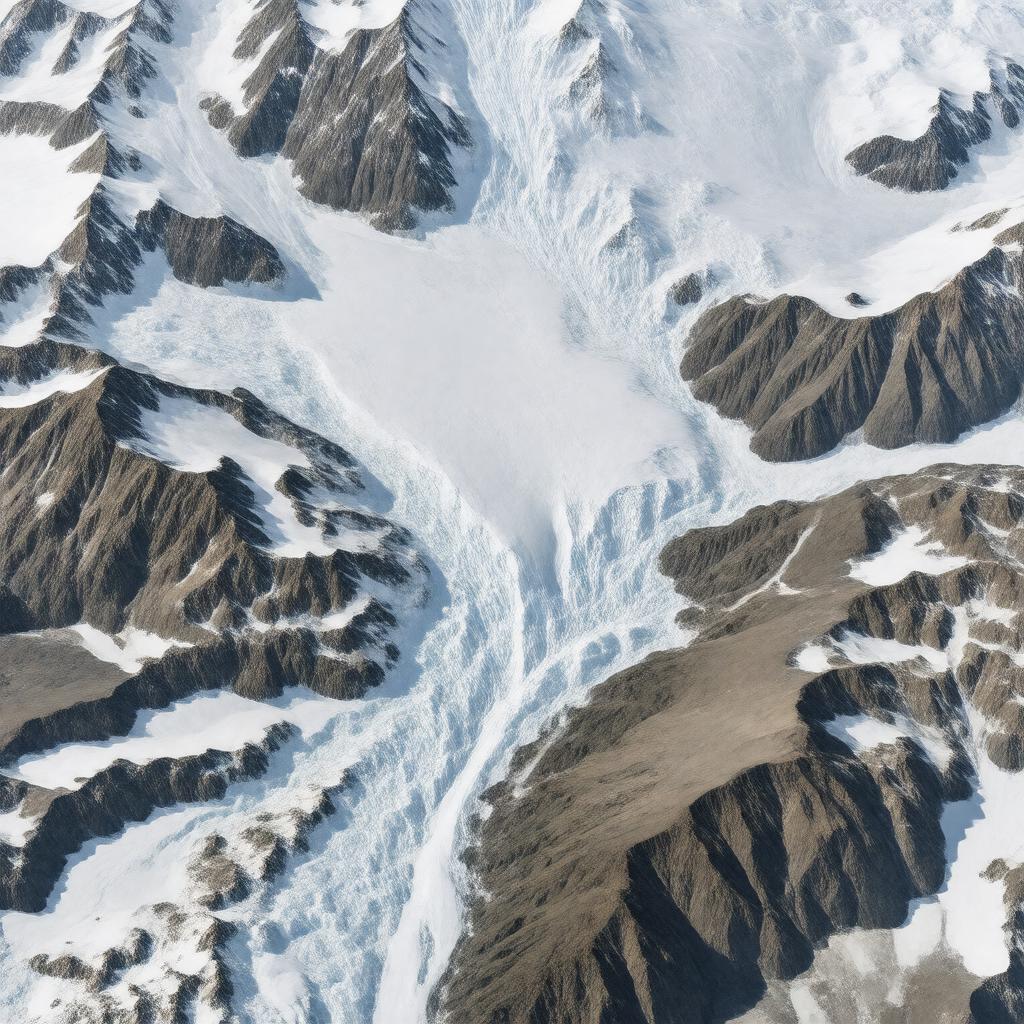 Click to view larger image AI-created image of Bagley Icefield