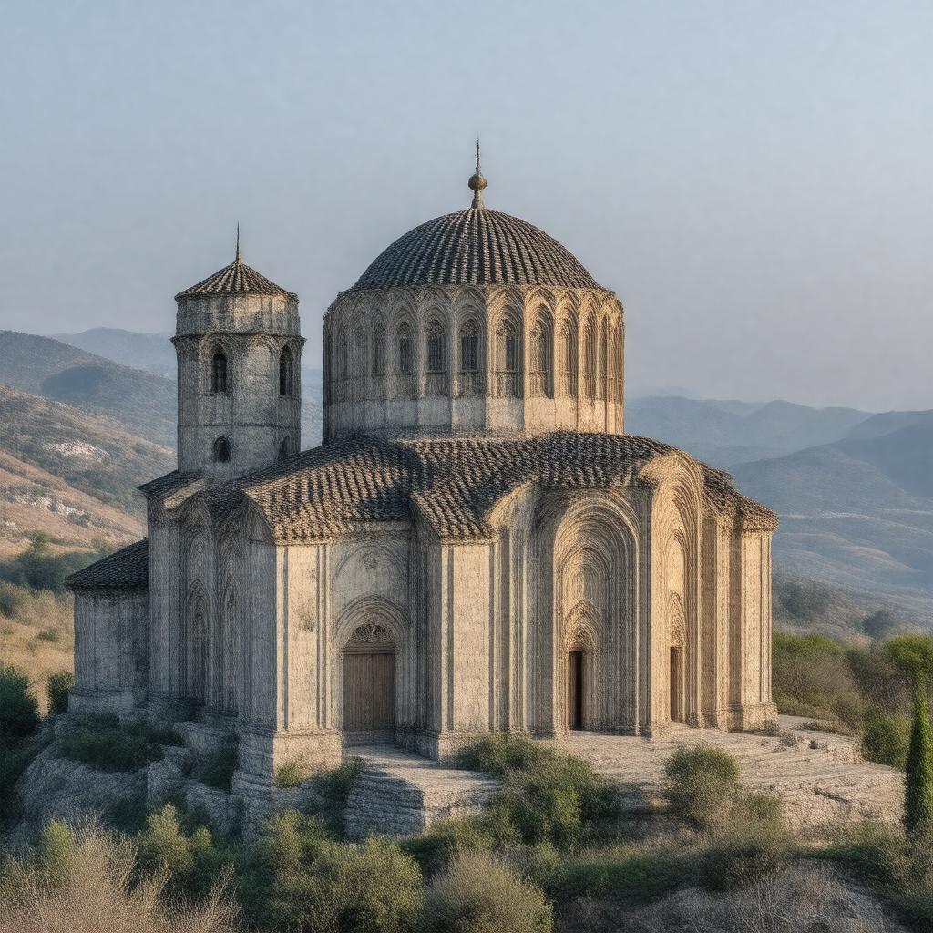 AI-created image of Bagrati Cathedral (delisted)