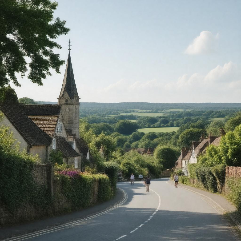 AI-created image of Bagshot, Surrey, England