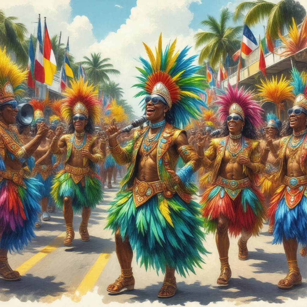 AI-created image of Bahamas Carnival