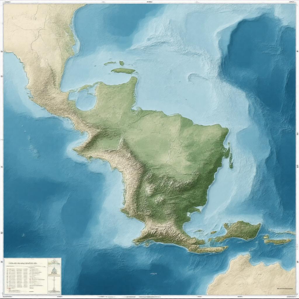AI-created image of Bahamas territorial waters