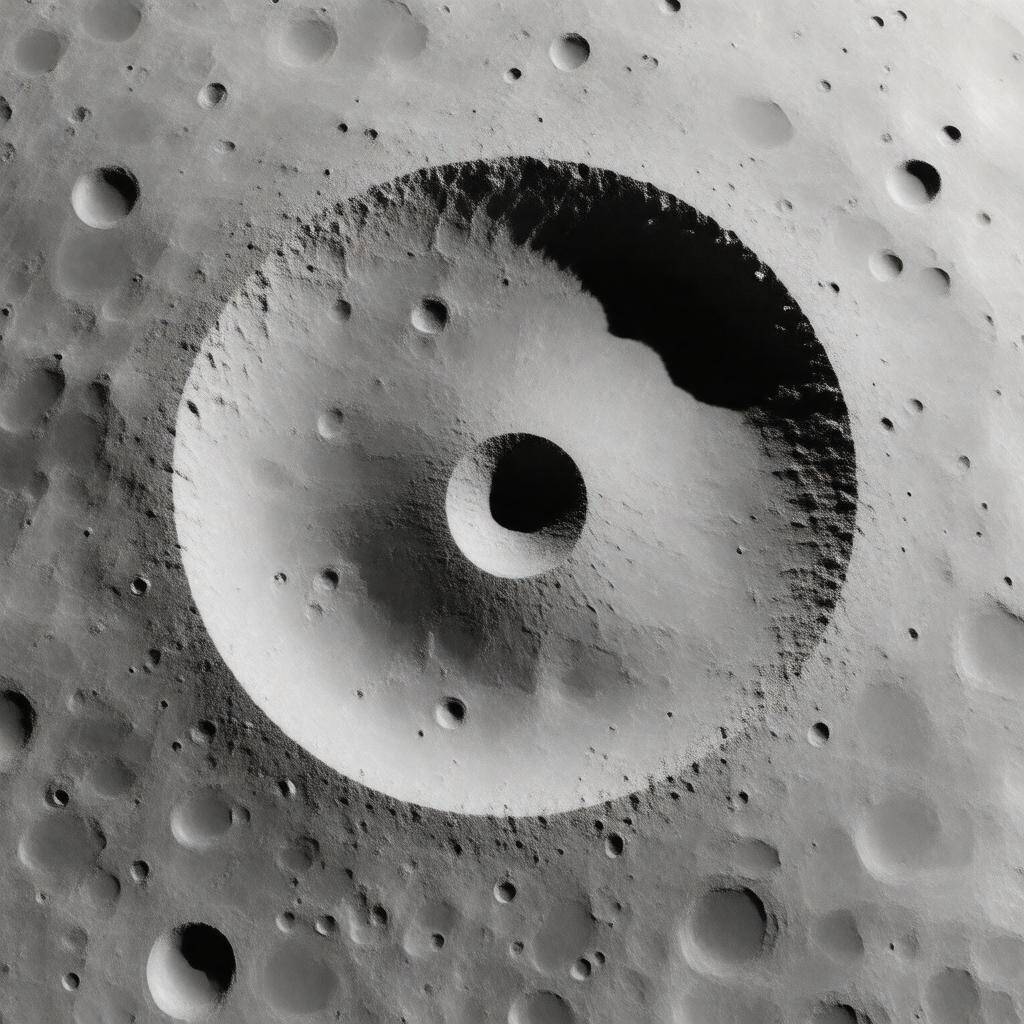 AI-created image of Baily crater