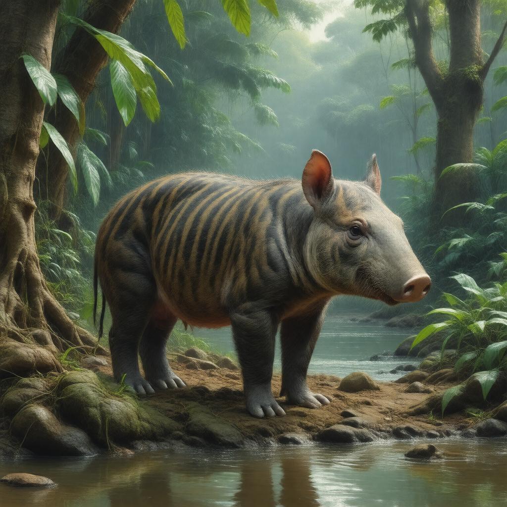 AI-created image of Baird's tapir