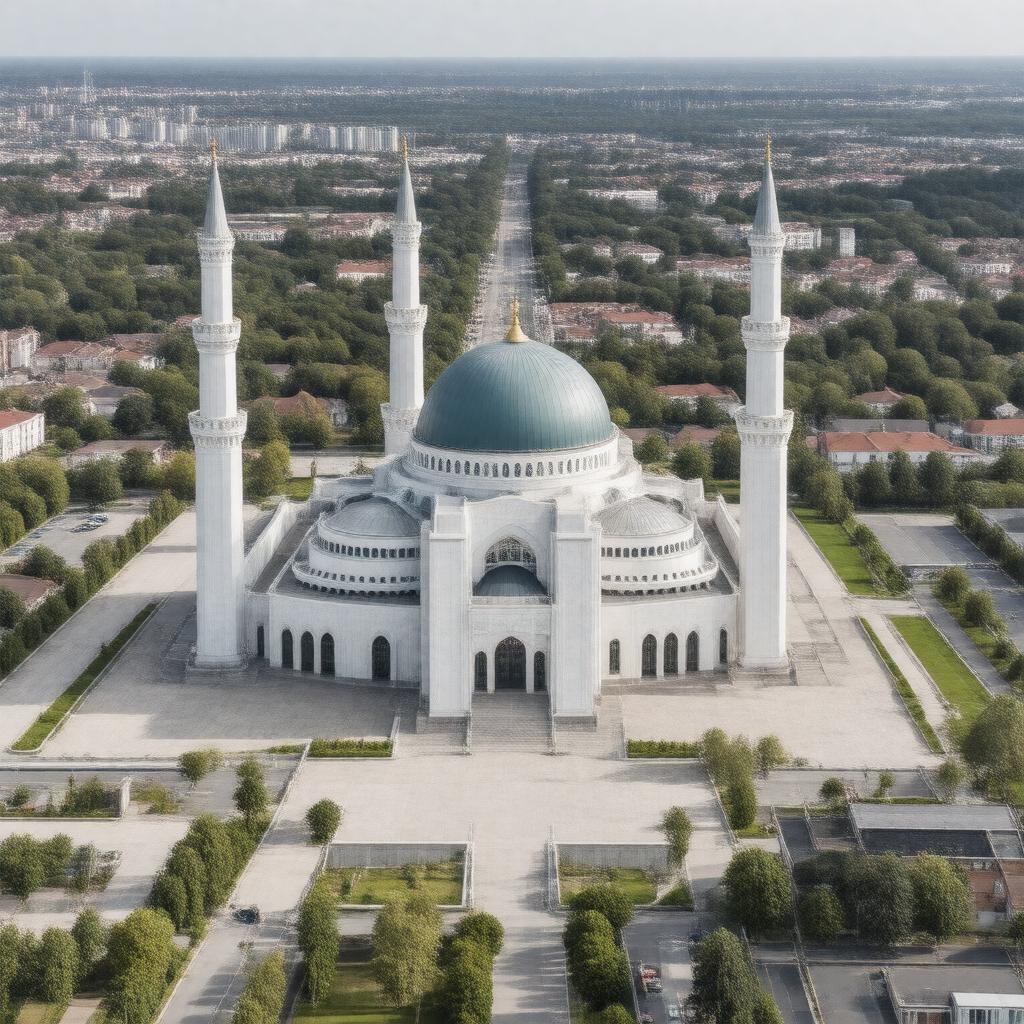 Click to view larger image AI-created image of Baitul Futuh Mosque