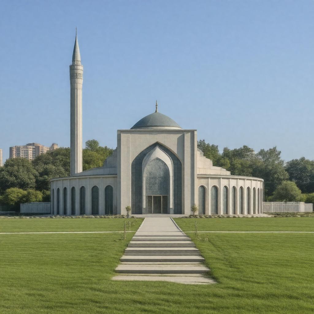 AI-created image of Baitul Islam Mosque, Canada