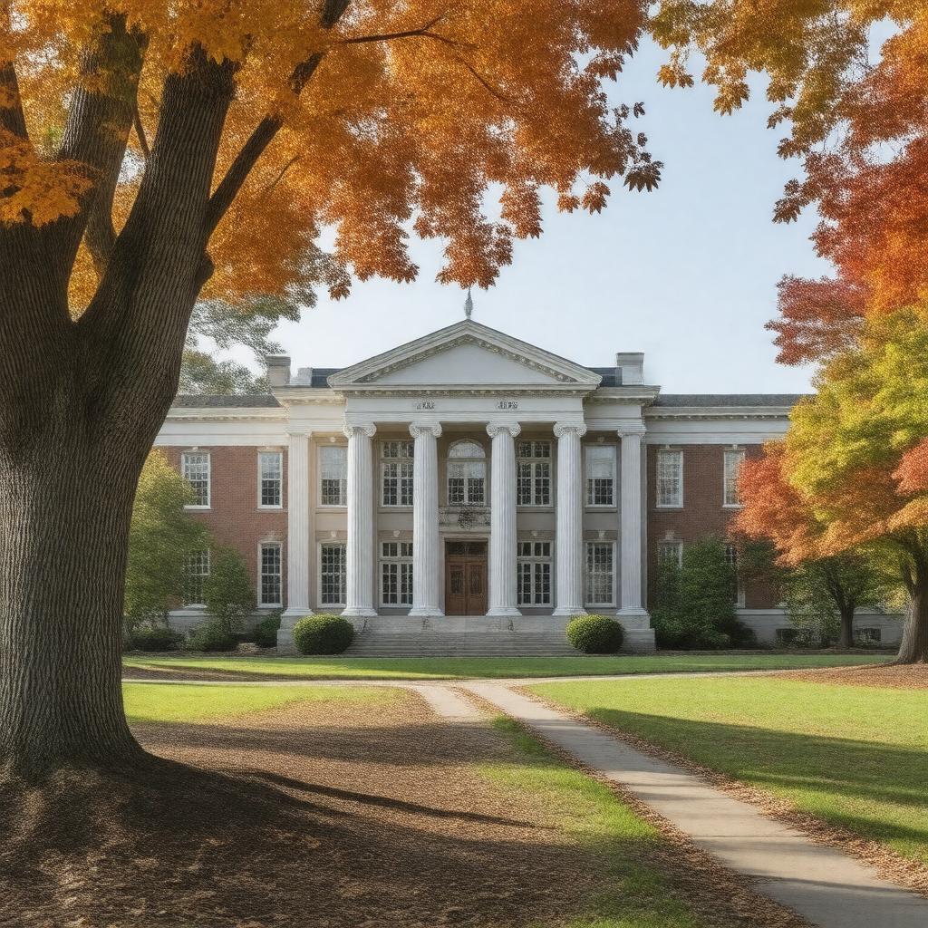 AI-created image of Baker-Berry Library