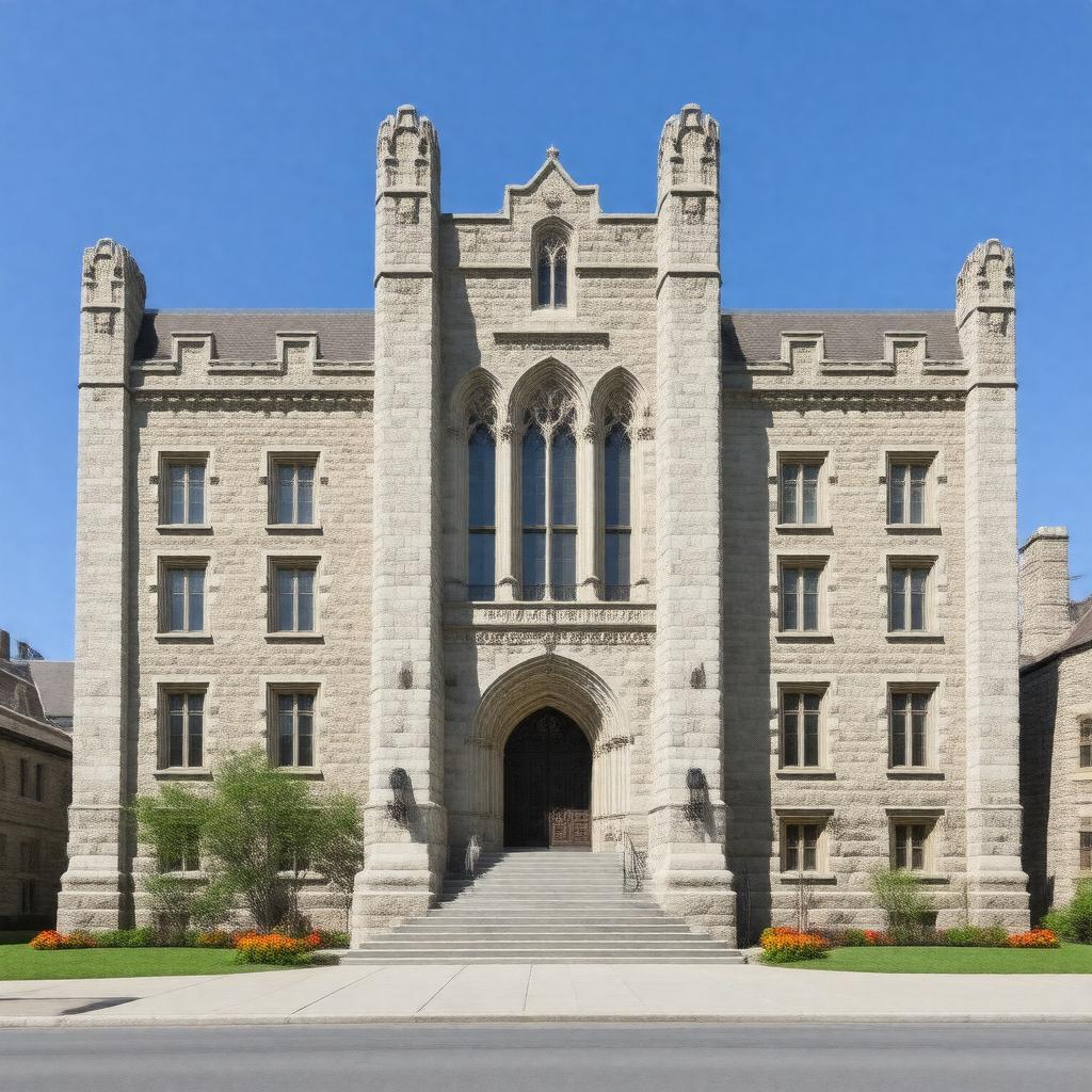 AI-created image of Baker Hall