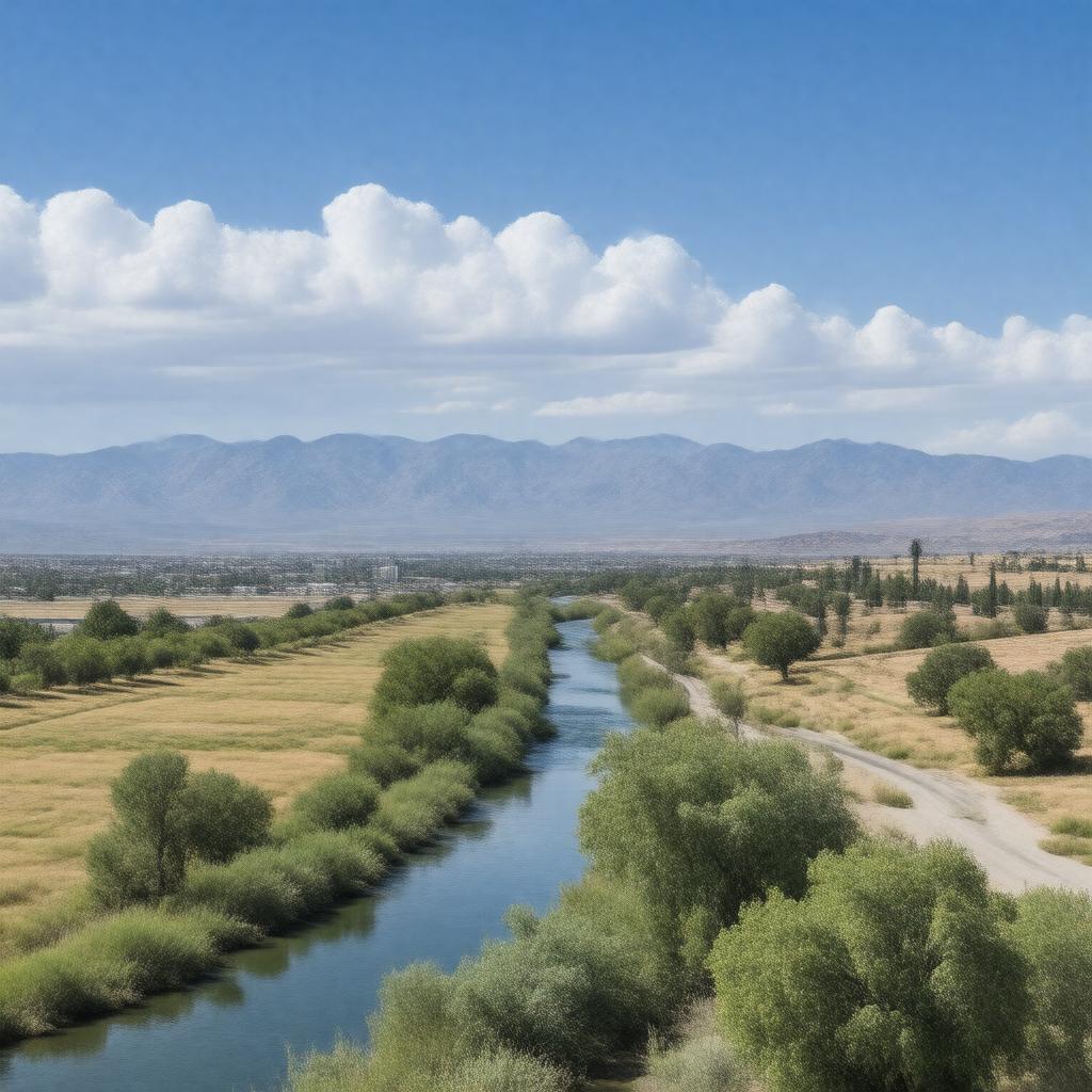 AI-created image of Bakersfield, United States