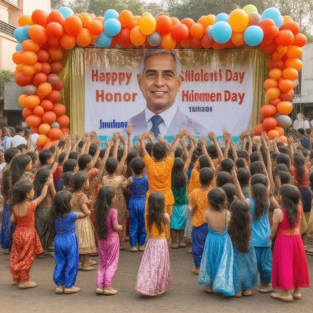 AI-created image of Bal Diwas