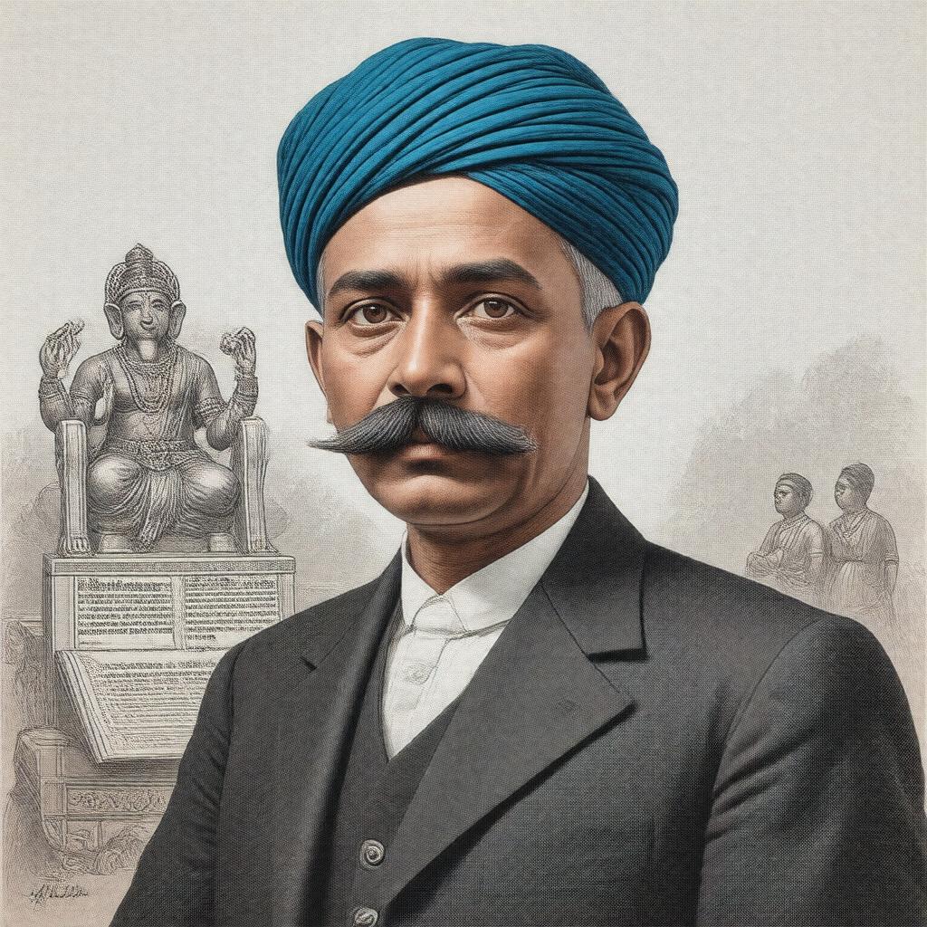 AI-created image of Bal Gangadhar Tilak