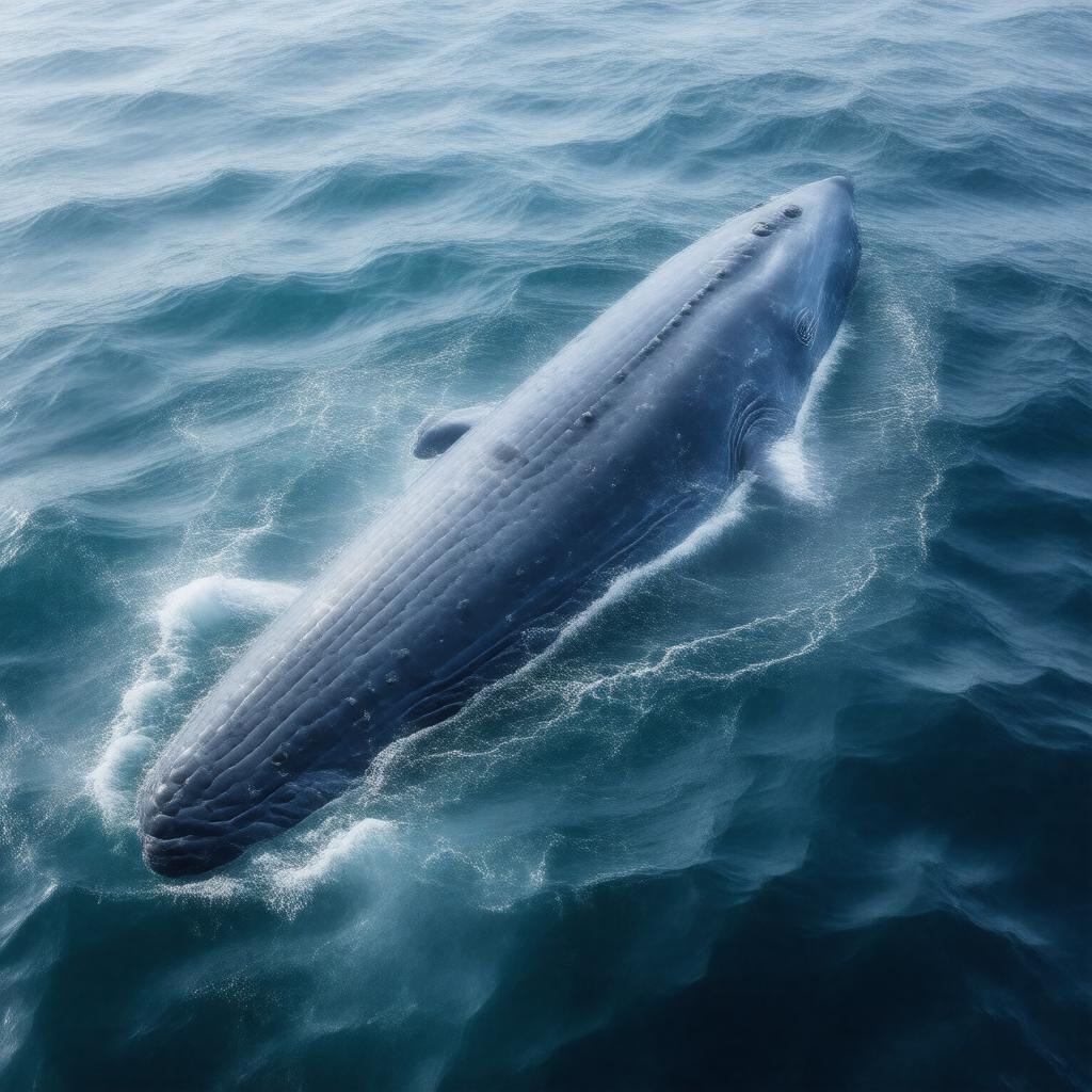 AI-created image of Balaenoptera musculus