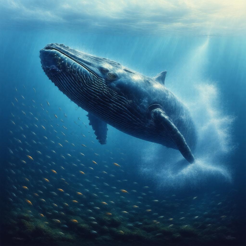 AI-created image of Balaenopteridae