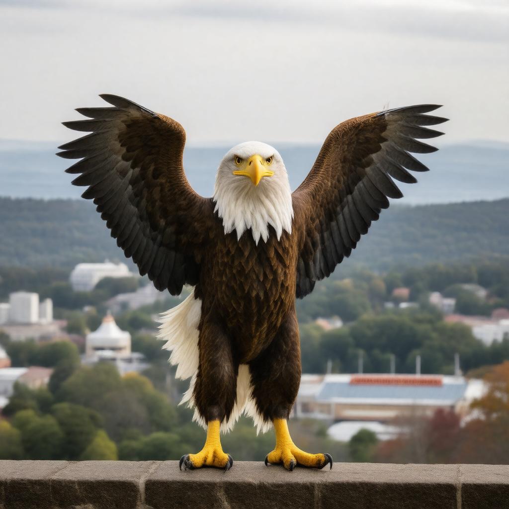 Click to view larger image AI-created image of Baldwin the Eagle