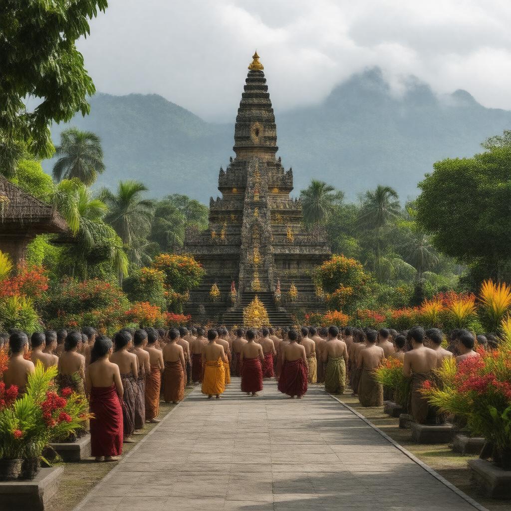 AI-created image of Balinese Hinduism
