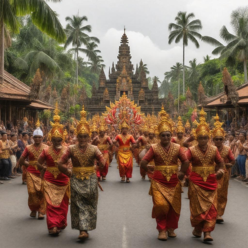 AI-created image of Balinese people
