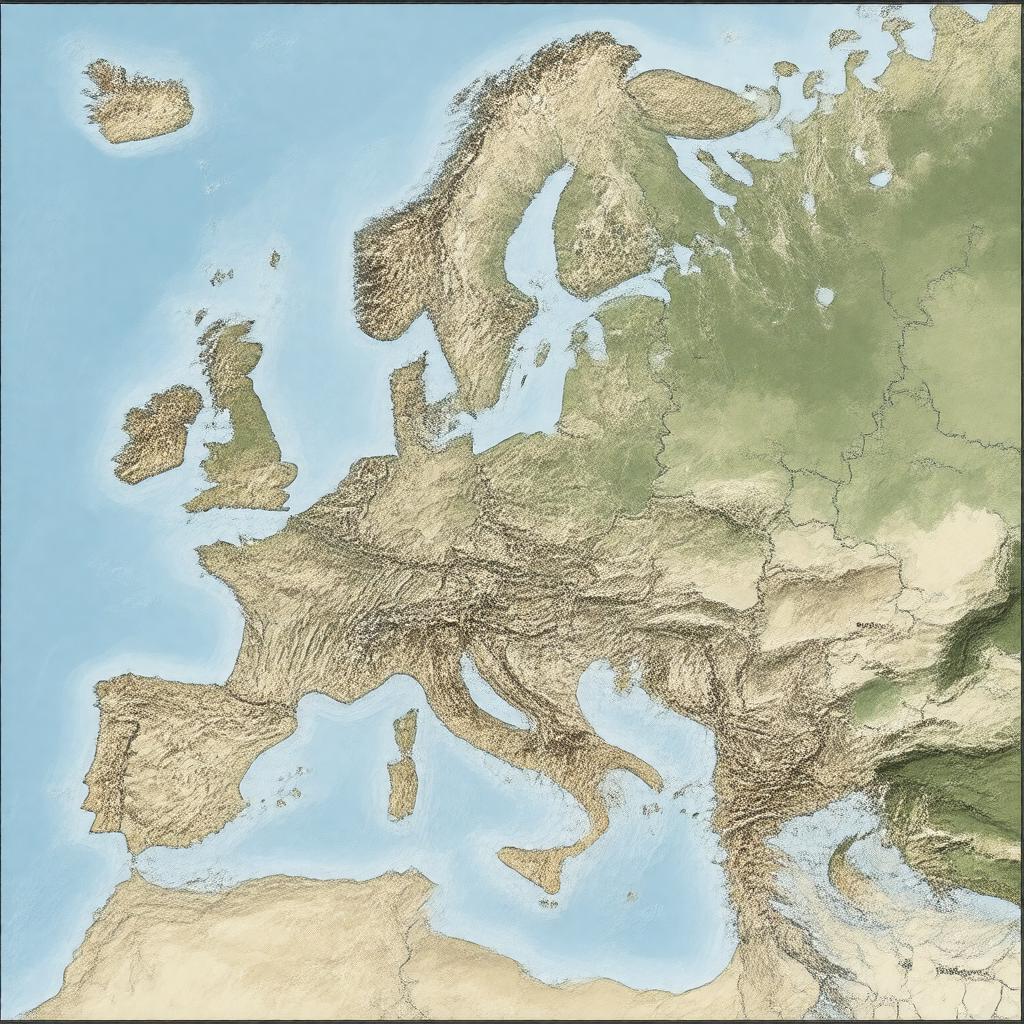 AI-created image of Balkan region