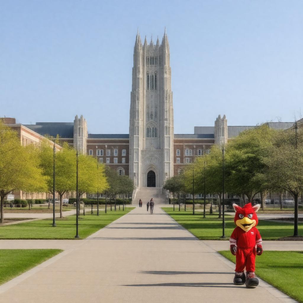 AI-created image of Ball State University