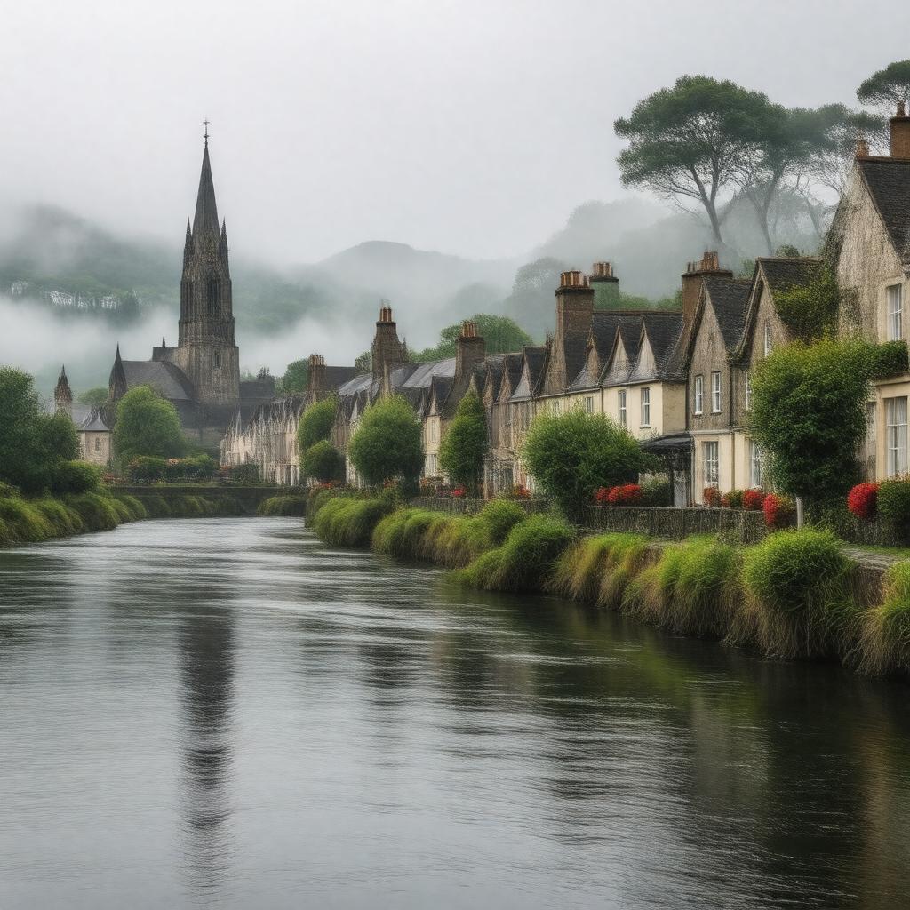 AI-created image of Ballina, Ireland