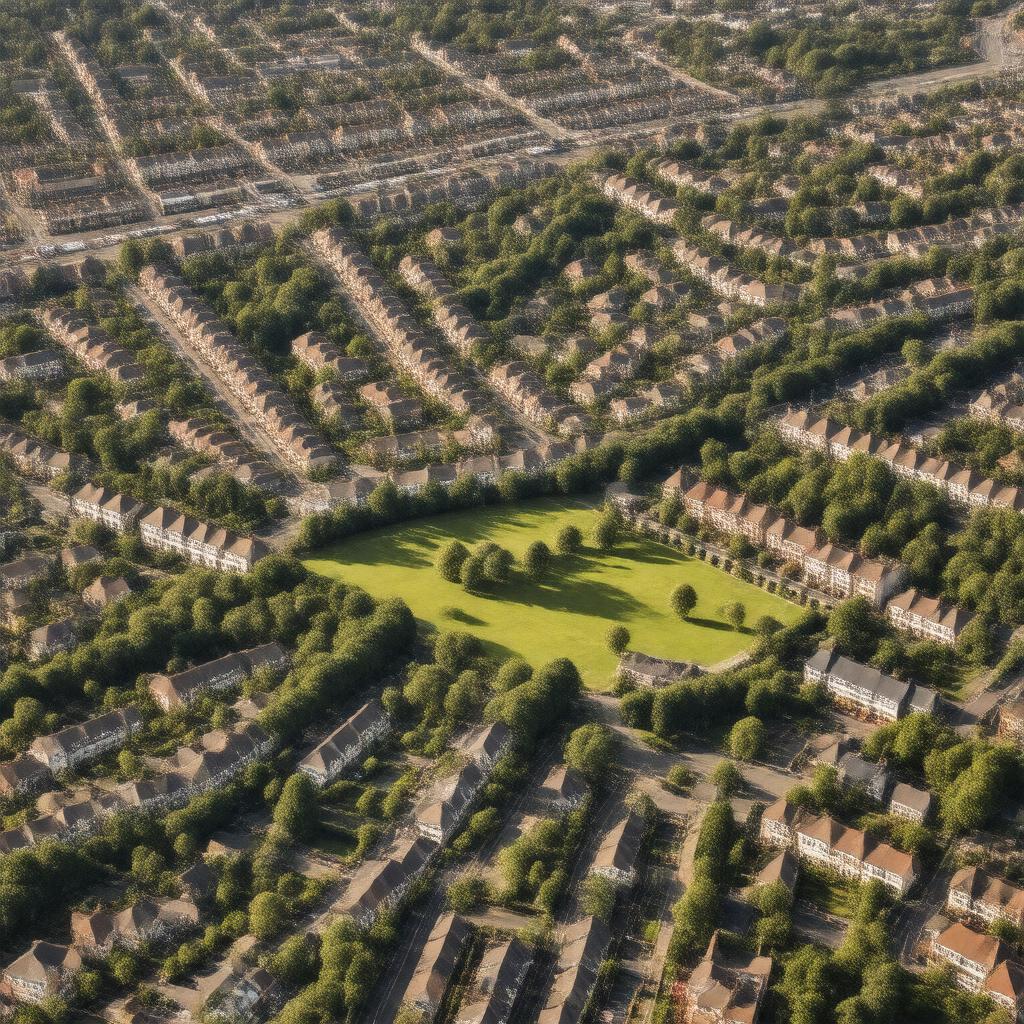 AI-created image of Ballysillan, Belfast, Ireland