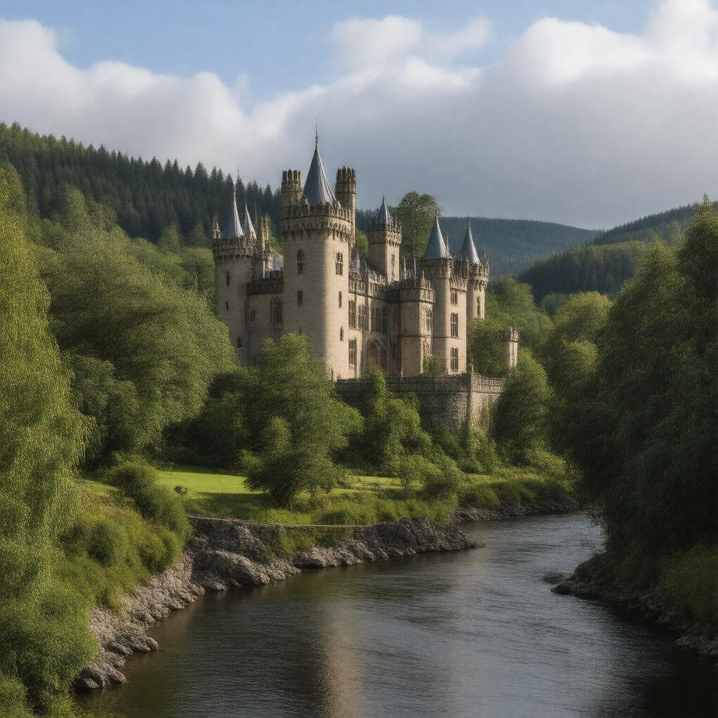 AI-created image of Balmoral Castle