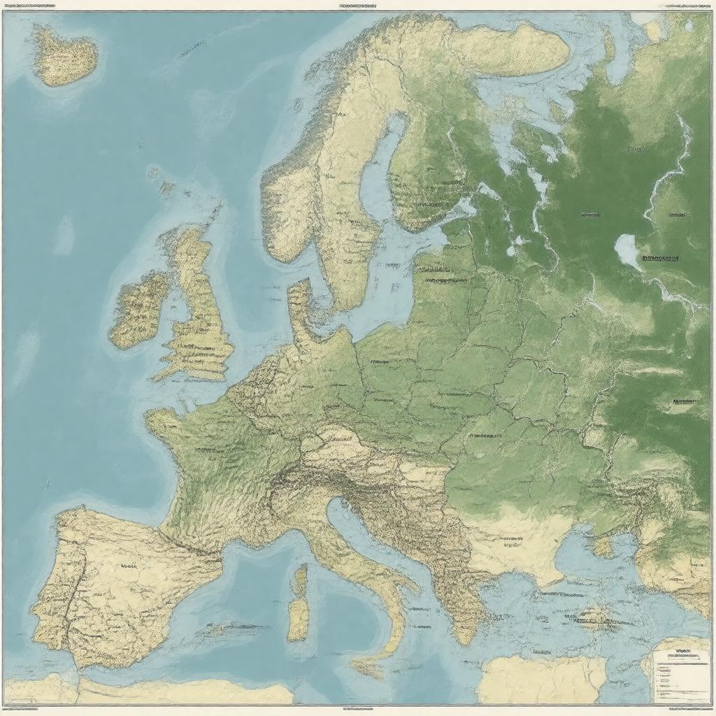 AI-created image of Baltic region
