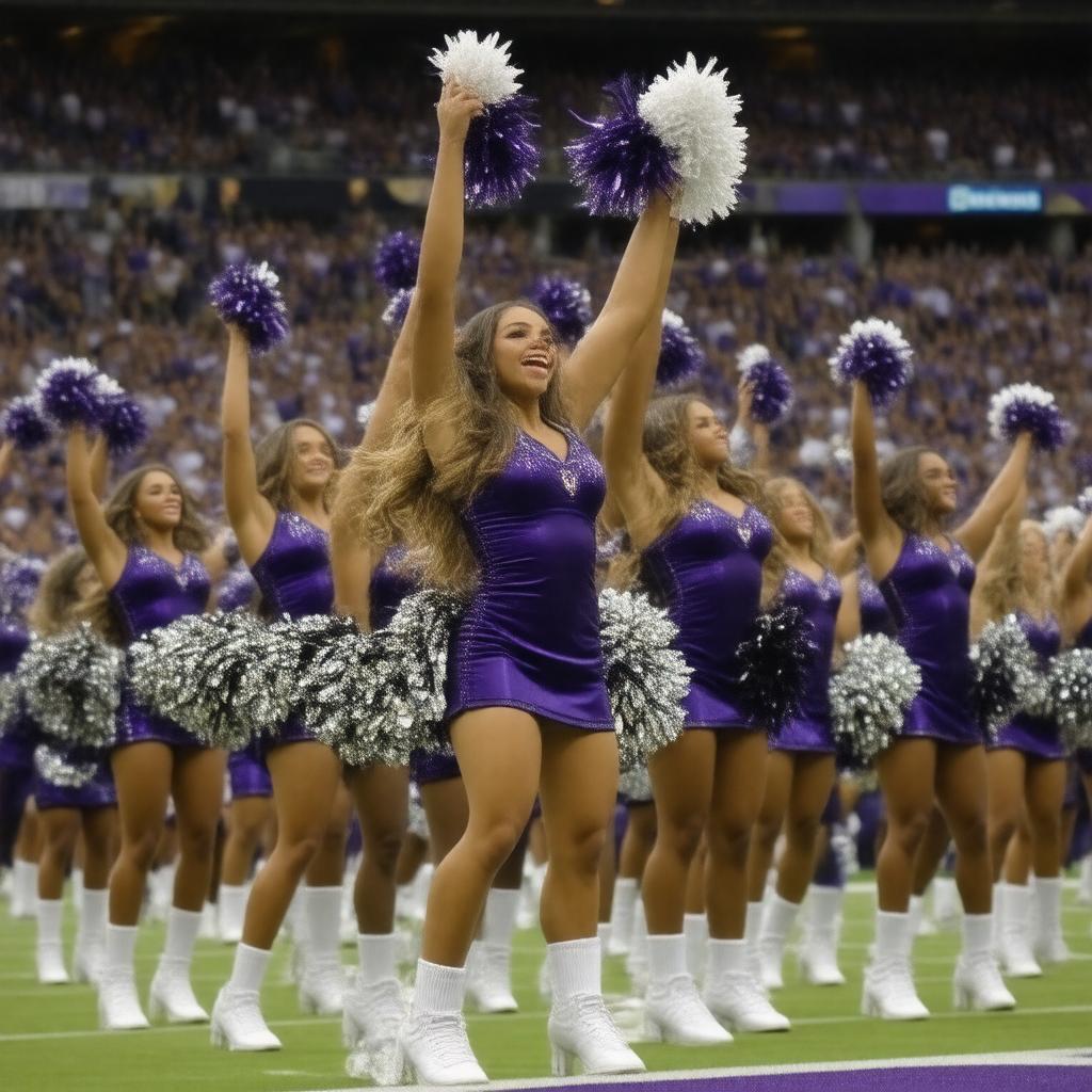 AI-created image of Baltimore Ravens Cheerleaders