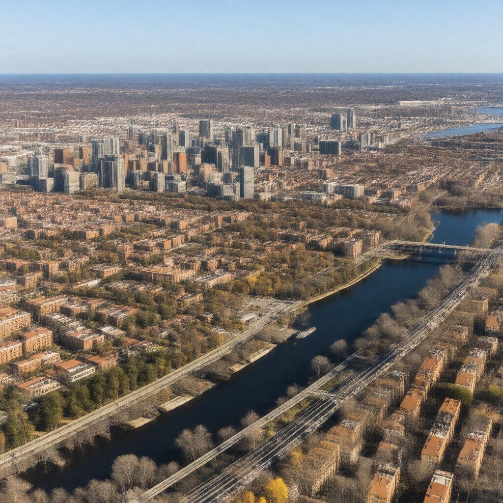 AI-created image of Baltimore metropolitan area