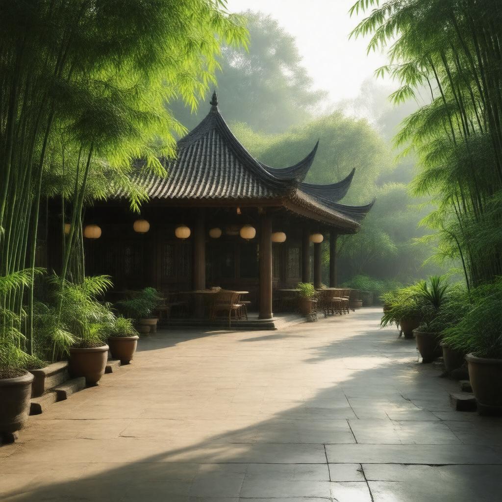 AI-created image of Bamboo Garden