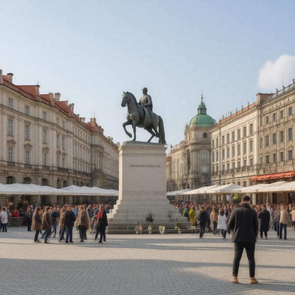 AI-created image of Ban Jelačić Square