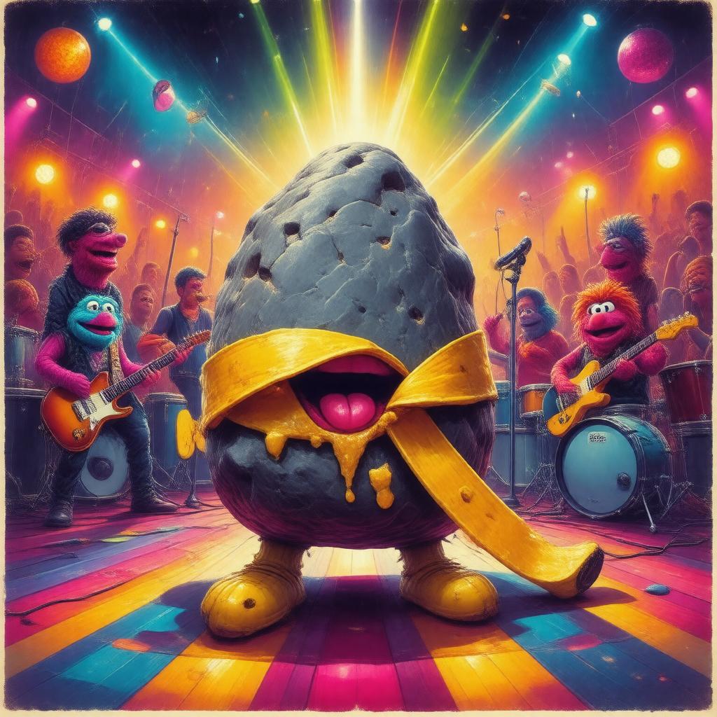 AI-created image of Banana Rock