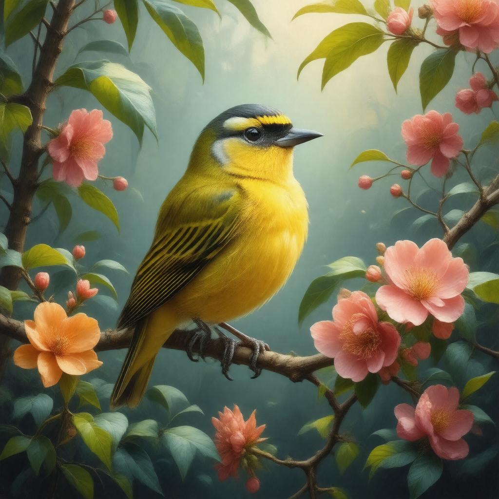 Click to view larger image AI-created image of Bananaquit