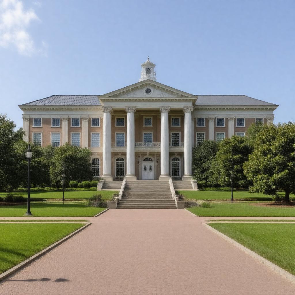 AI-created image of Bancroft Hall