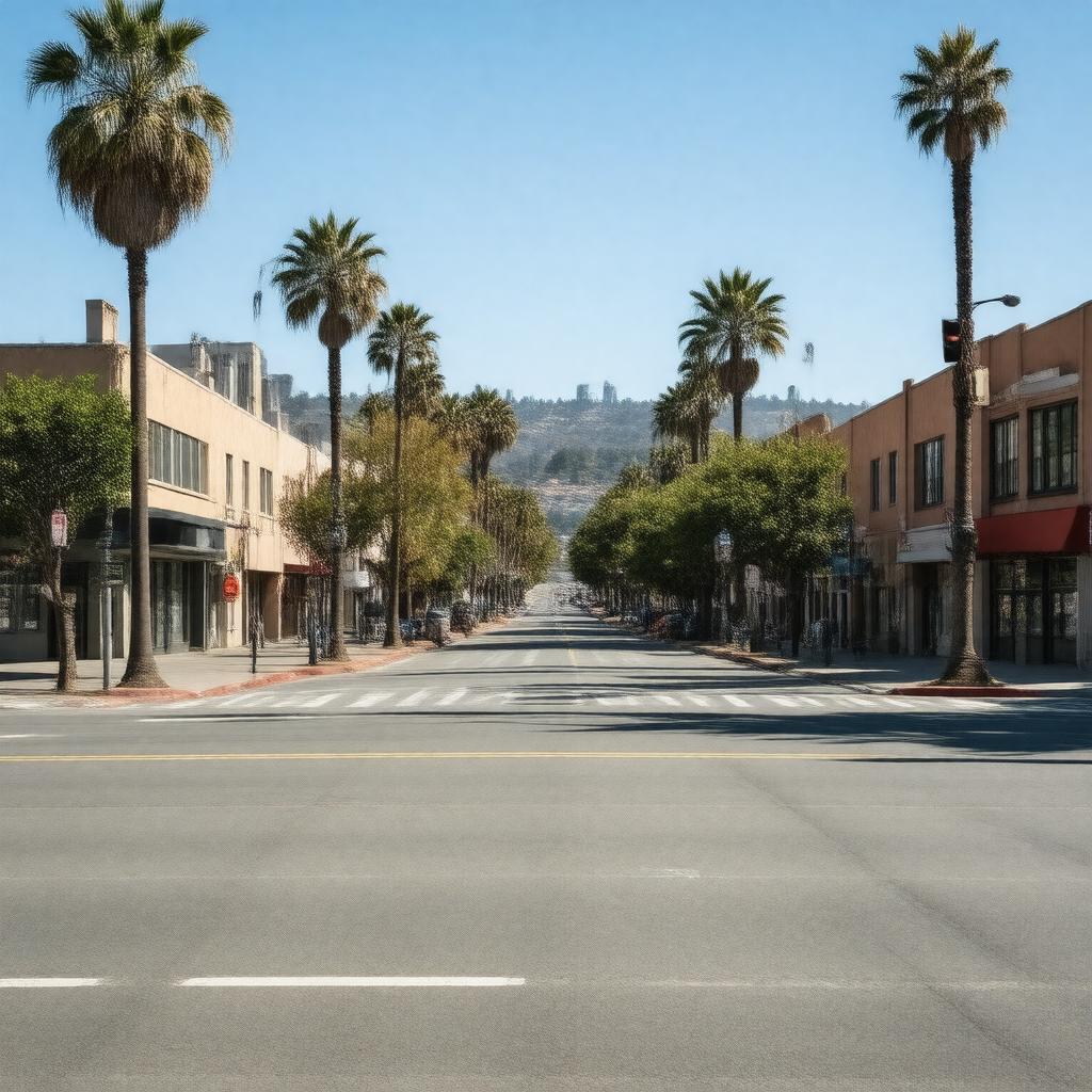 Click to view larger image AI-created image of Bancroft Way and Dana Street, Berkeley, California