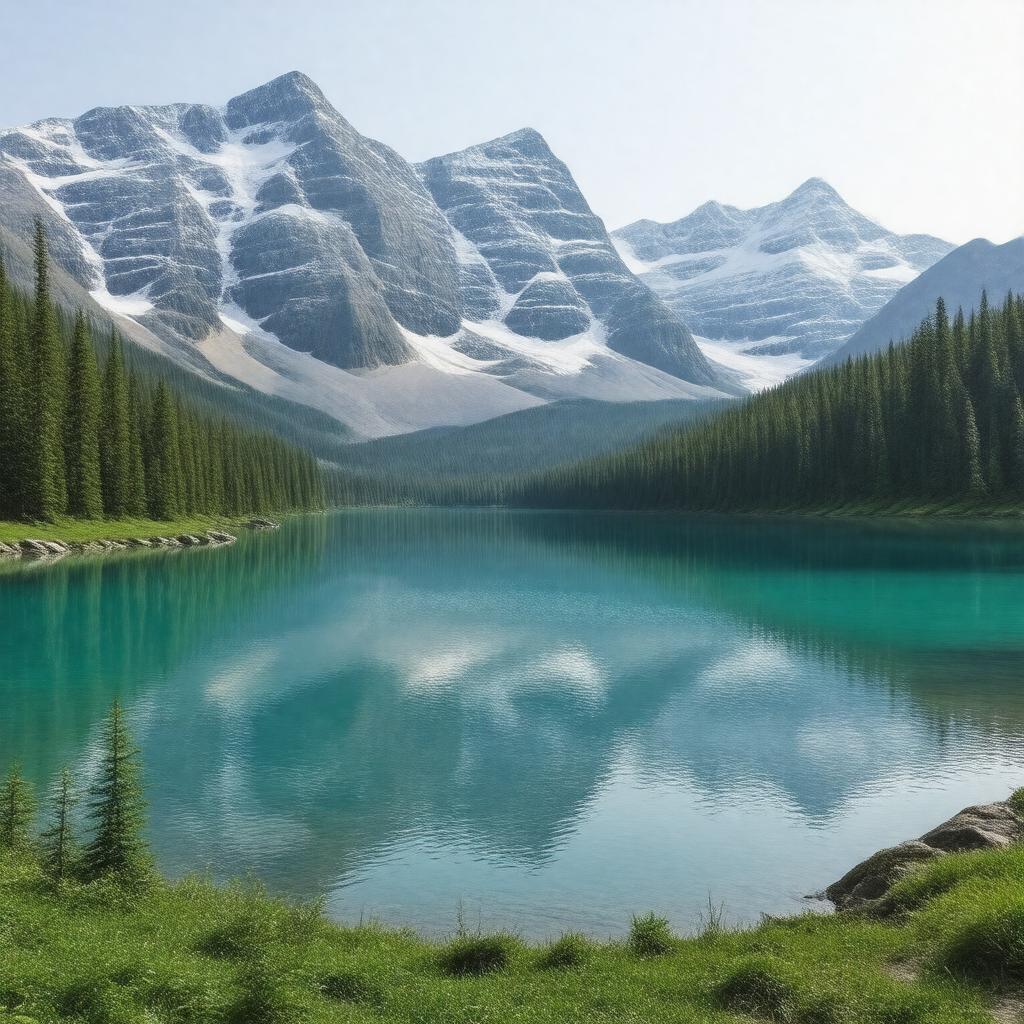 AI-created image of Banff National Park