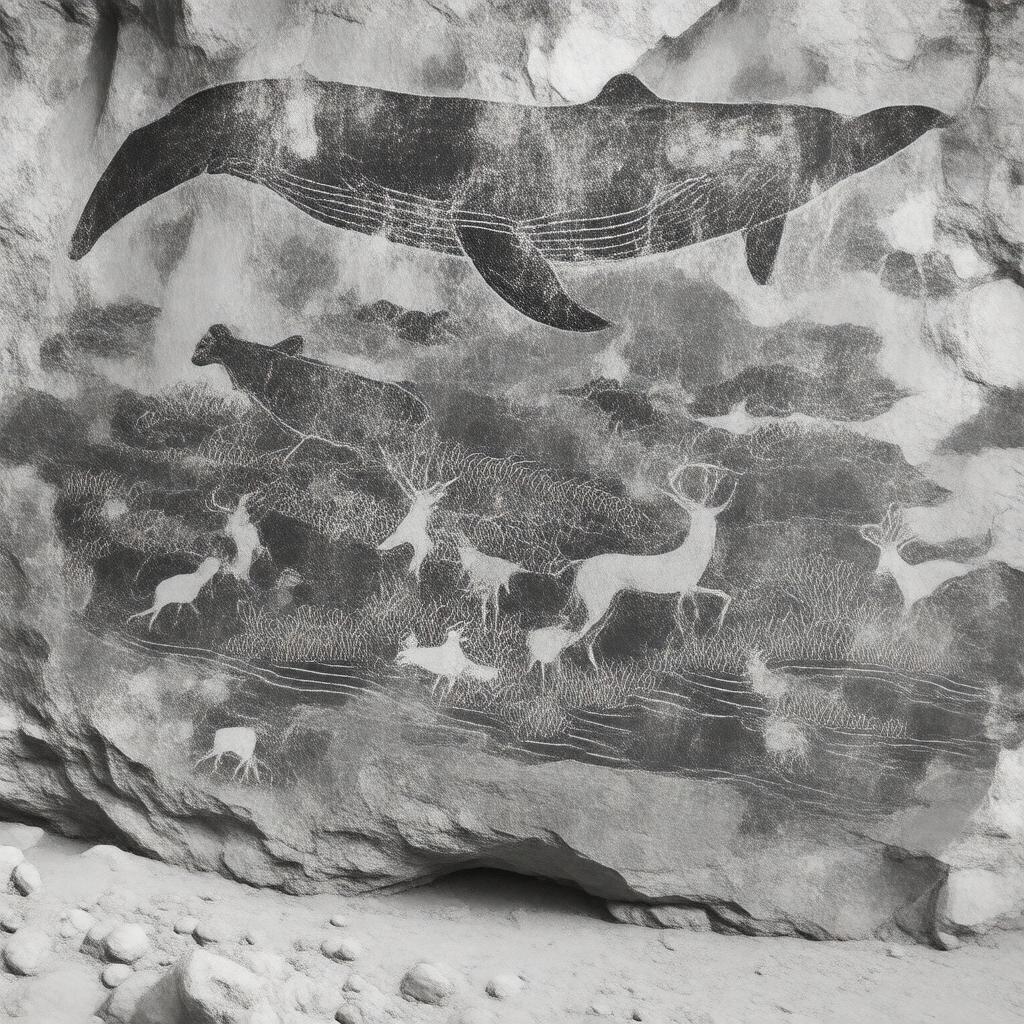 Click to view larger image AI-created image of Bangudae Petroglyphs