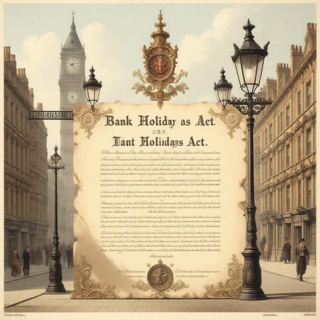 AI-created image of Bank Holidays Act 1871