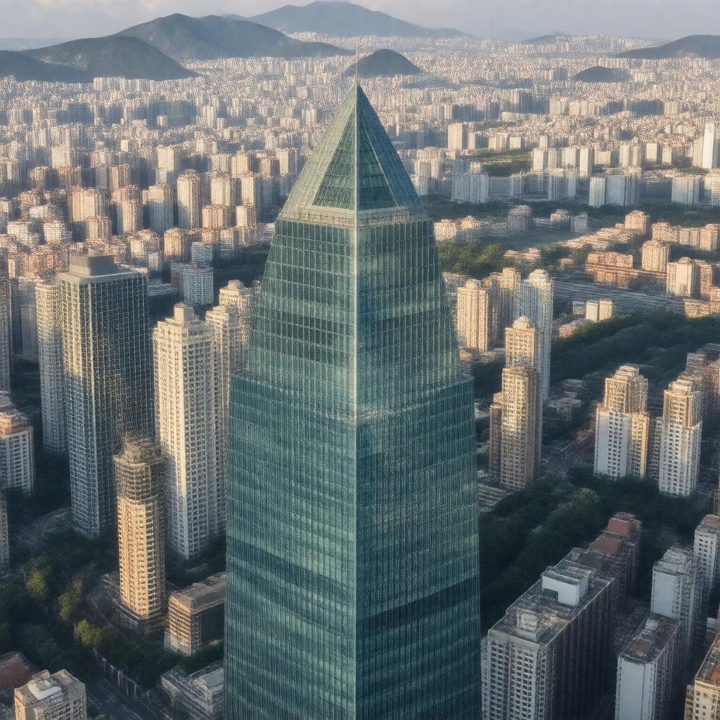 AI-created image of Bank of China Tower