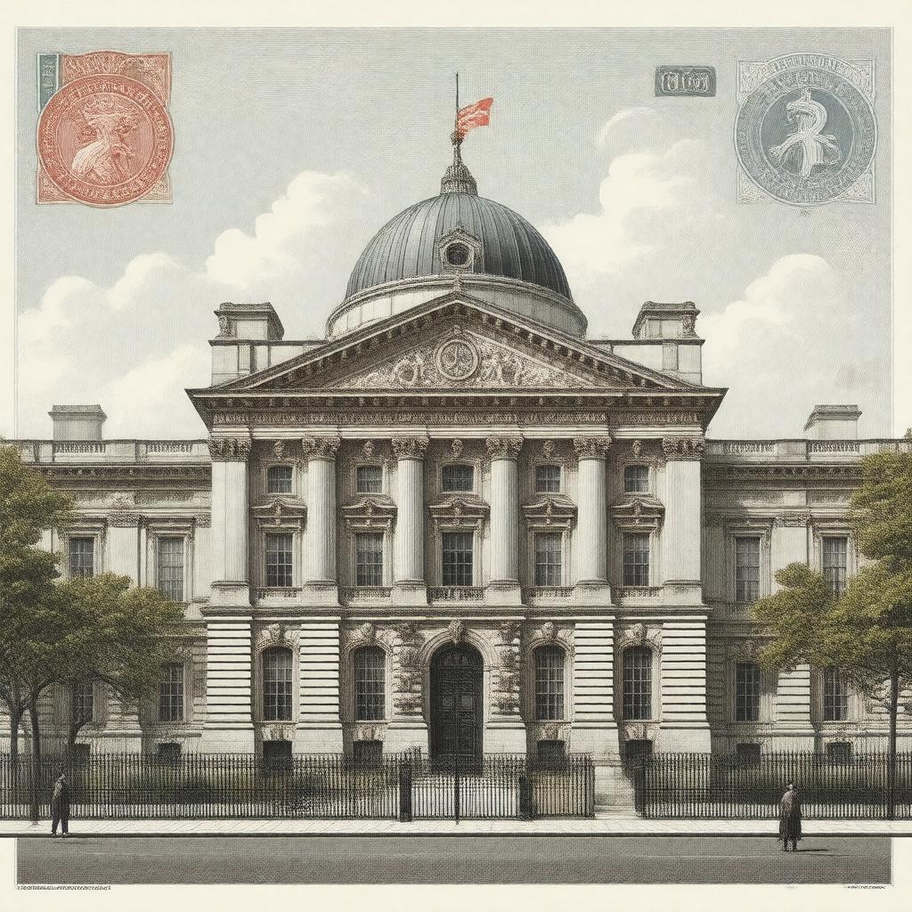 Click to view larger image AI-created image of Bank of England