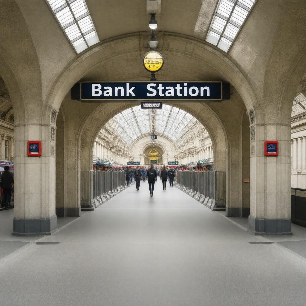 AI-created image of Bank station